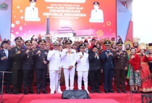 HUT ke-81 RI: Kapolresta Malang Kota Hadiri Upacara hingga Penurunan Bendera, Ajak Warga Peduli NTT dan Bumi Arema Semakin Damai