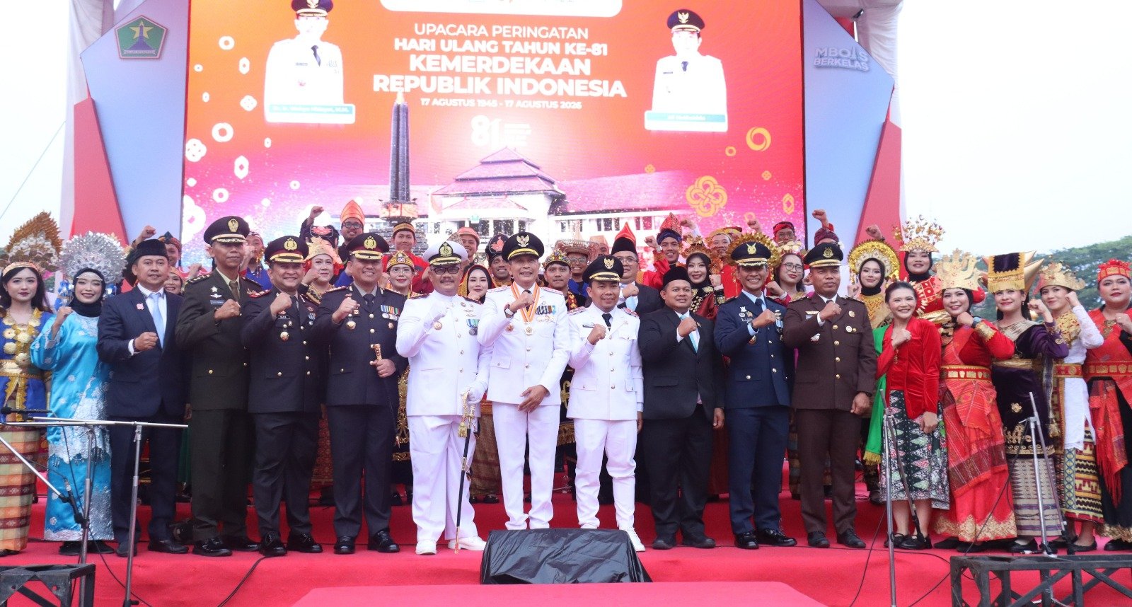 HUT ke-81 RI: Kapolresta Malang Kota Hadiri Upacara hingga Penurunan Bendera, Ajak Warga Peduli NTT dan Bumi Arema Semakin Damai