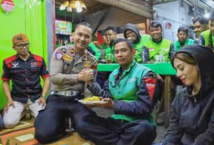 Sambut Hari Lalu Lintas Bhayangkara ke-71, Polresta Malang Kota Gelar Doa Bersama Ojol
