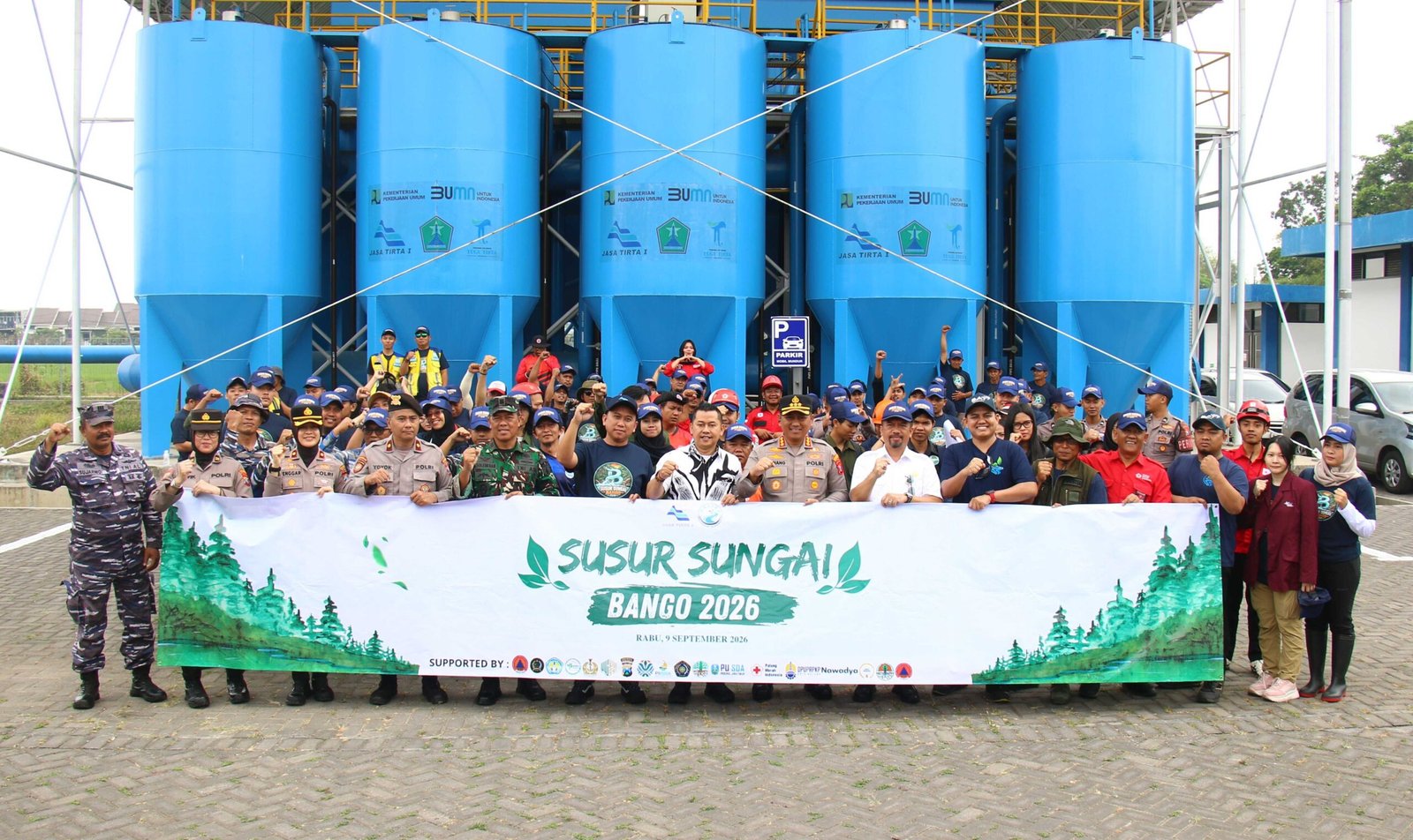 Susur Sungai Bango 2026, Kapolresta Malang Kota Dorong Sinergi Jaga Kebersihan dan Pasokan Air